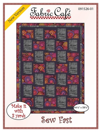 Sew Fast 3yd Quilt Pattern by Fabric Cafe