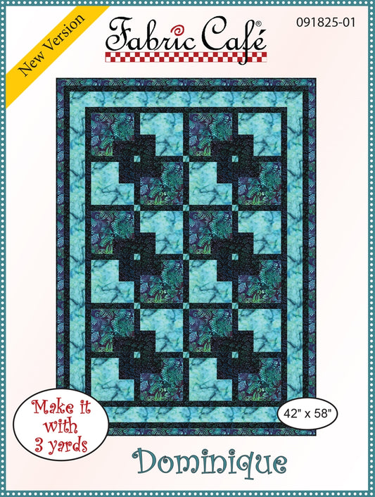 Dominique 3yd Quilt Pattern by Fabric Cafe