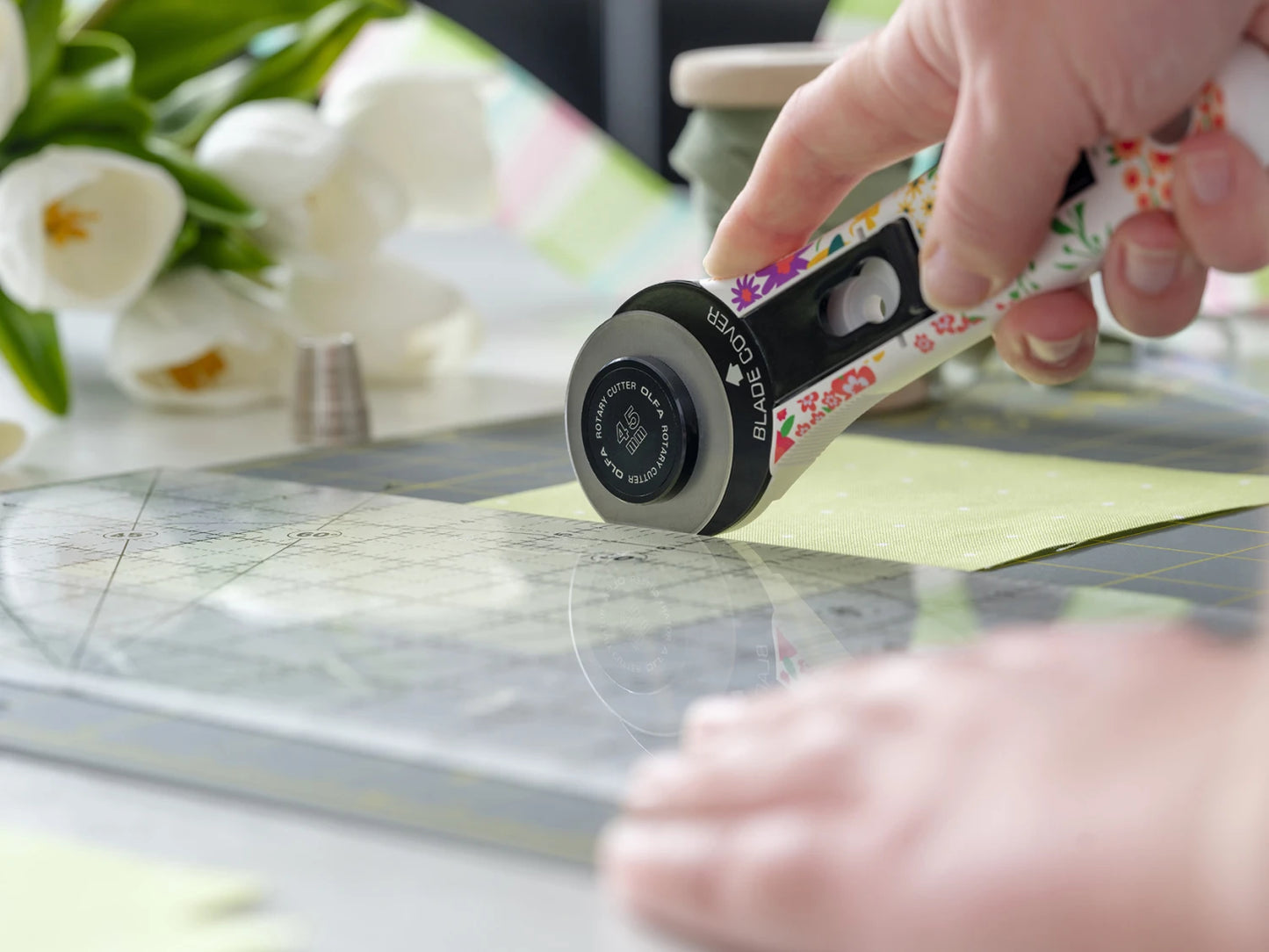 OLFA ROTARY CUTTER 45MM Printed Handle