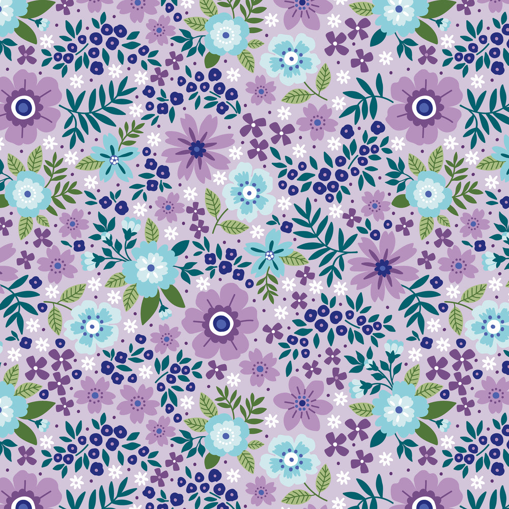 Seaside Garden Lavendar - Wideback