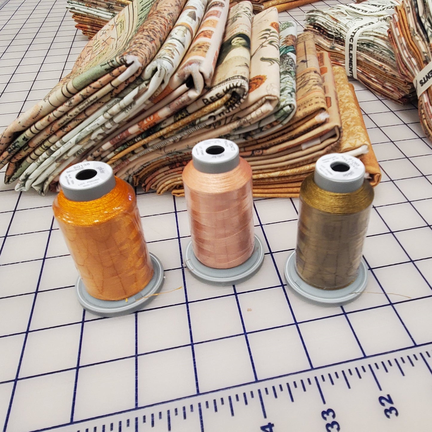 Glide Mini Spools - Tim Holtz Palette December Orange Thread Bundle