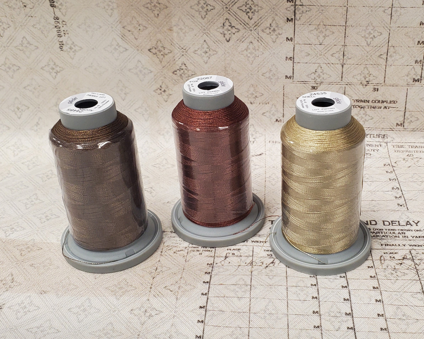 Glide Mini Spools - Tim Holtz Palette February Neutral Thread Bundle