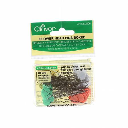 PIN FLOWER HEAD BOXED 100CT SZ22
