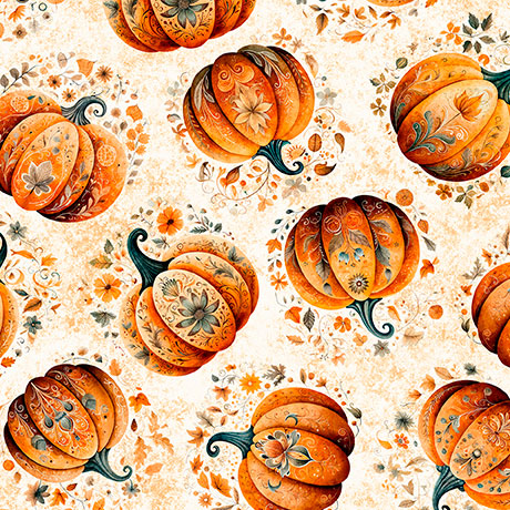Harvest Hollow - Tossed Pumpkins - Cream