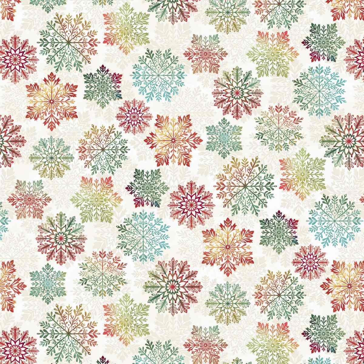 Sweet Christmas Memories - Snowflake Toss - Cream