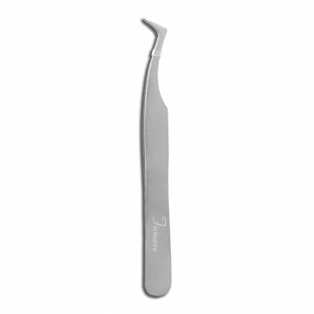 Famore 4 1/2in Precision Angled Tweezers