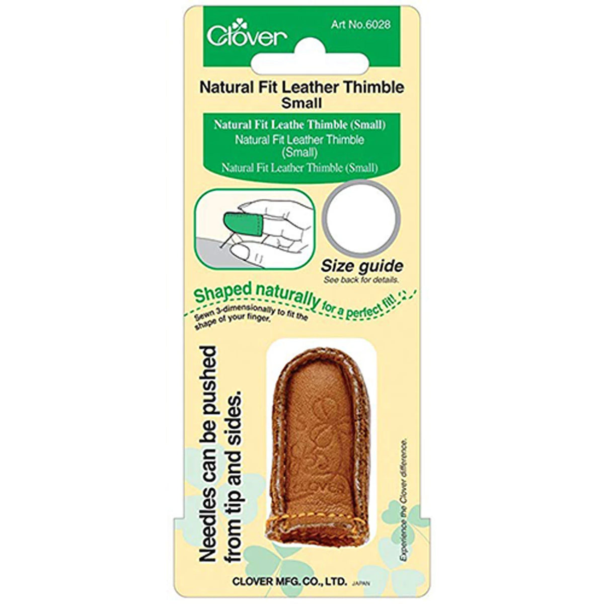 Natural Fit Leather Thimble Small