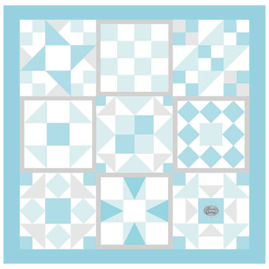 Blue Path  - Pre-printed panel