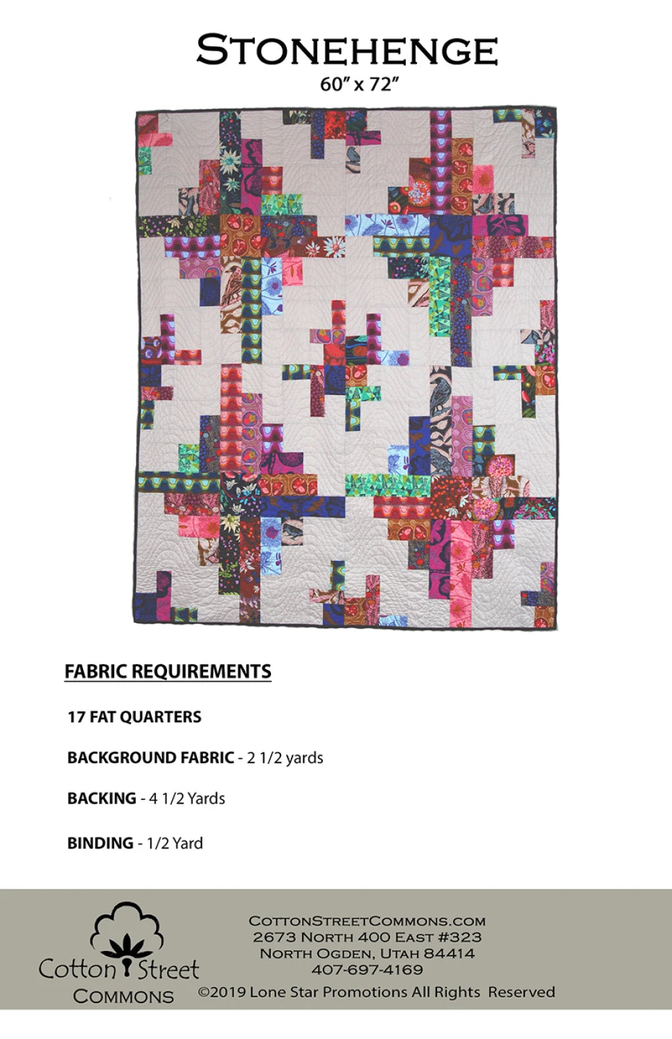 Stonehenge Quilt Pattern