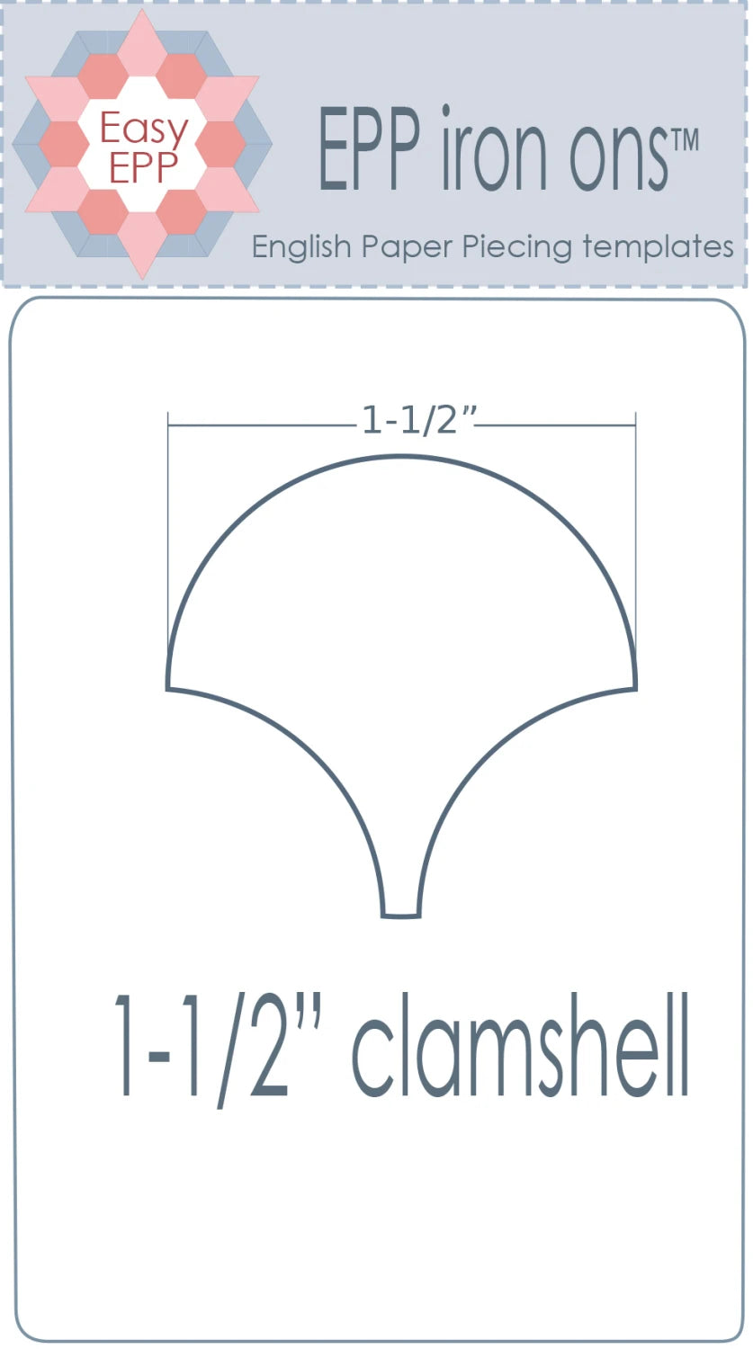 EPP Iron-Ons 1 1/2" Clamshells