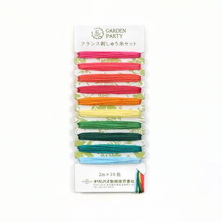 Embroidery Floss - Garden Party 10pc Set GPC04