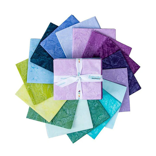 Batiks Hand-Dyes - Fat Quarter Bundle - Misty Meadows by Riley Blake