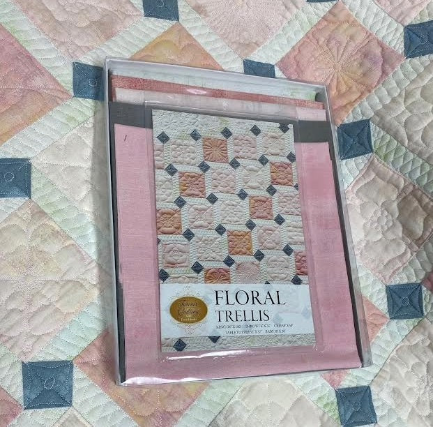 Floral Trellis Baby Quilt Kit