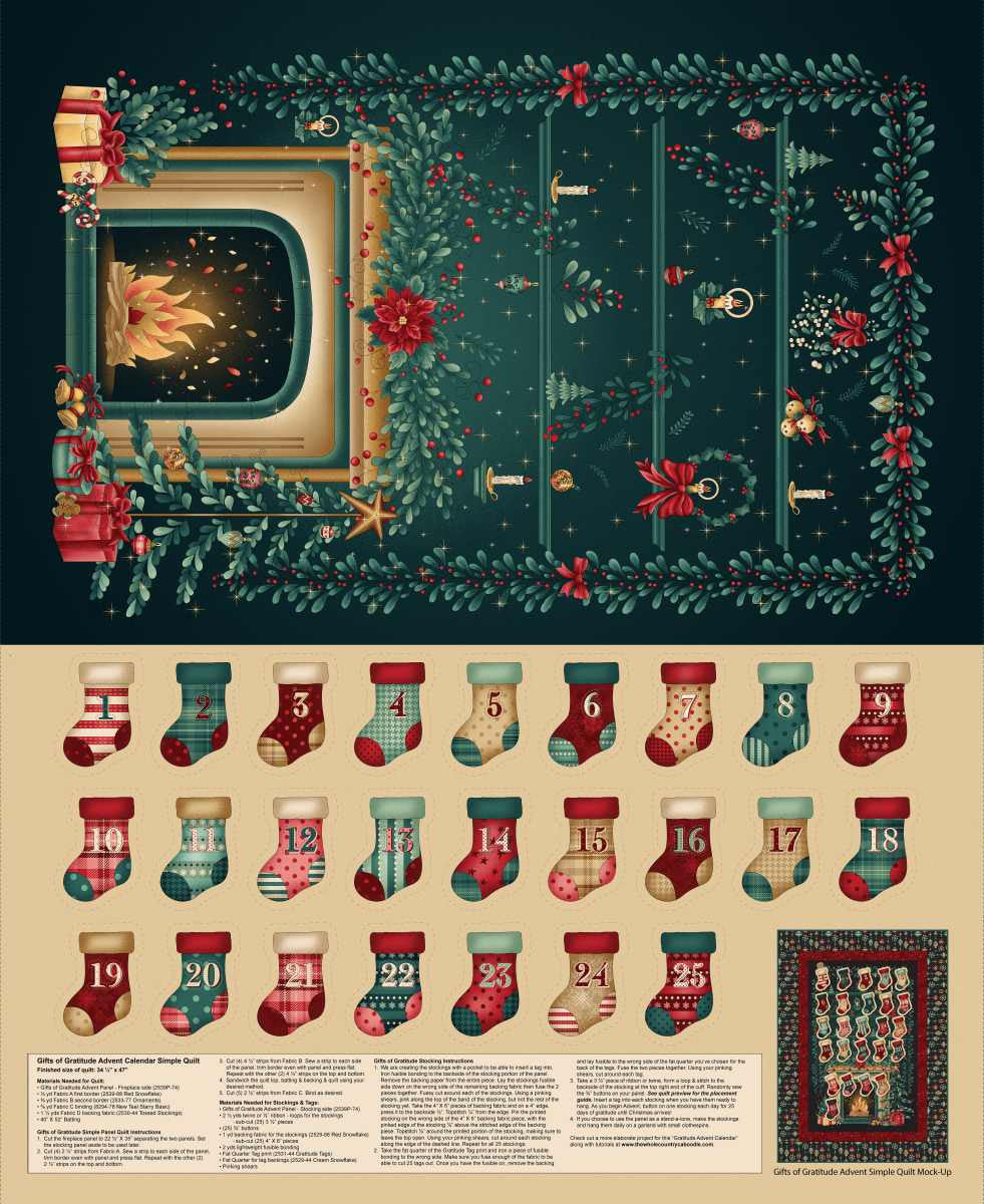 Gifts of Gratitude - Advent Calendar - Panel