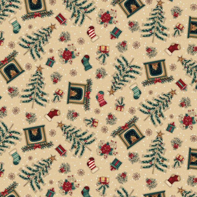 Gifts of Gratitude - Fireplace Toss - Cream