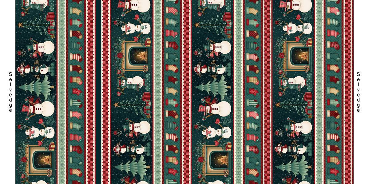 Gifts of Gratitude - Border Stripe - Teal