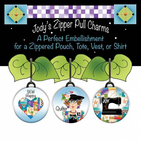 Zipper Charm 3 piece Set for Quilters