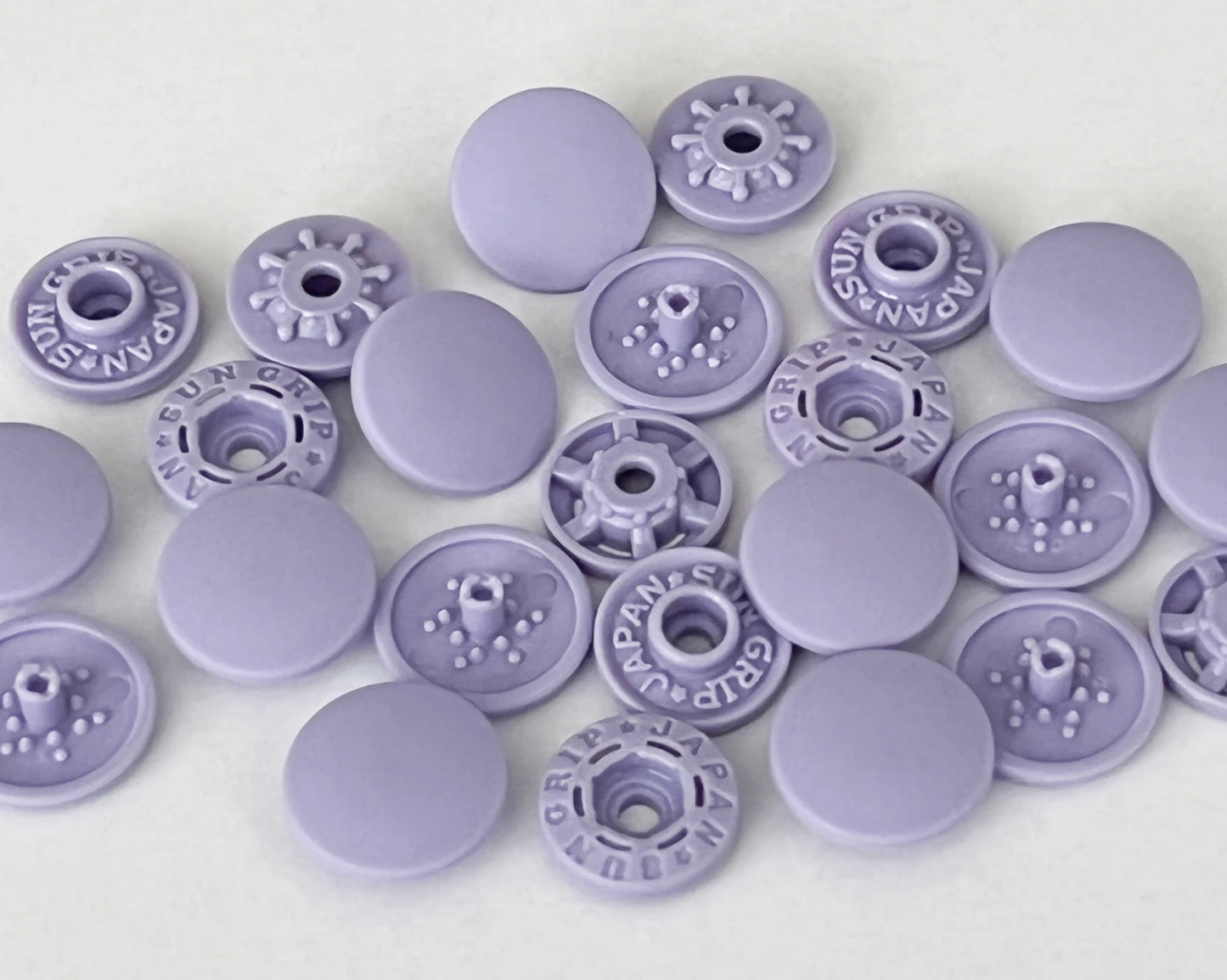 Tool-Less Snap Fasteners 13mm Lavendar