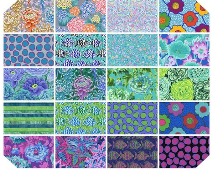 Kaffe Fassett Collective - August 2025 - 20pc Fat Qtr Bundle - Cool