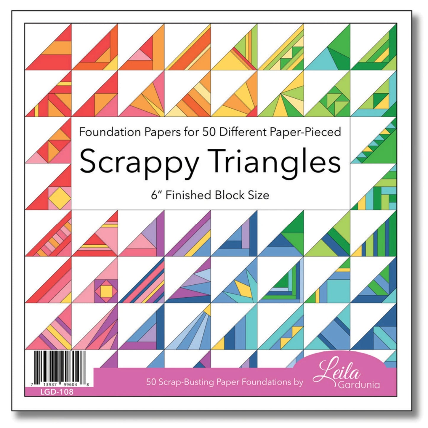Scrappy Triangle Foundation Paper -Piecing Pad
