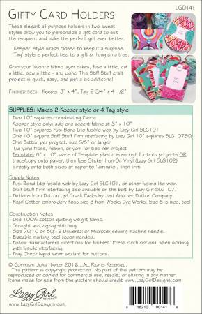 Gifty Card Holders pattern