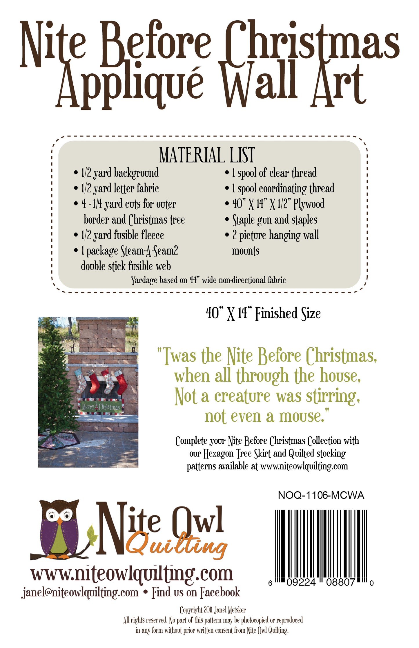 Merry Christmas Wall Art pattern - NOQ