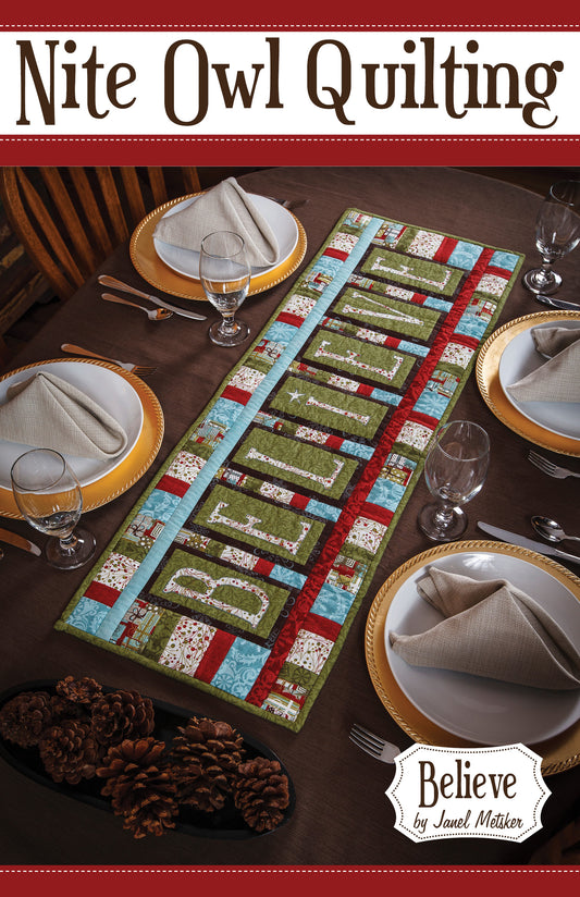 Believe Table Runner pattern - NOQ