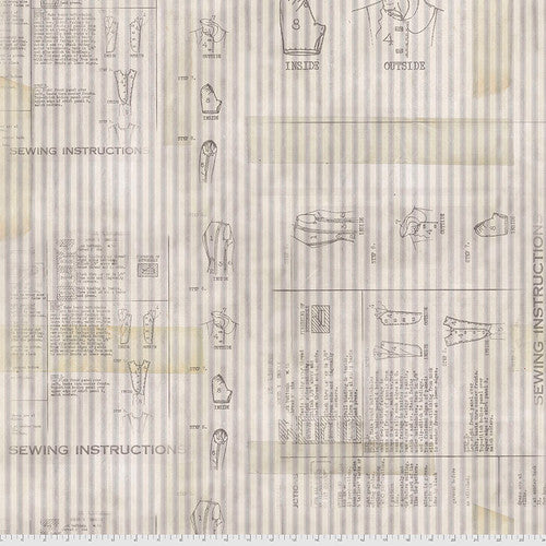 Monochrome - Linen - Sewing Instructions by Tim Holtz