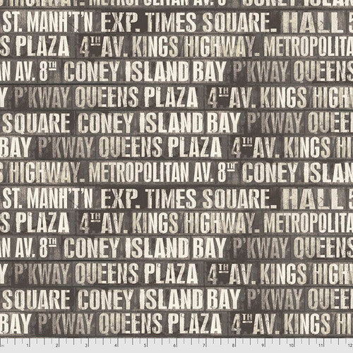 Monochrome - Charcoal - Subway Signs by Tim Holtz