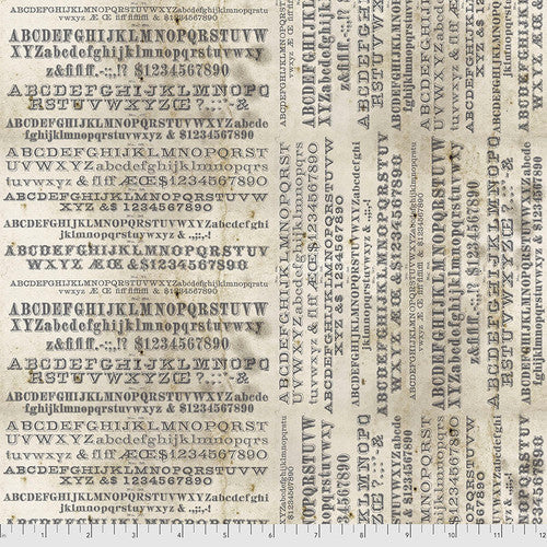 Monochrome - Parchment - Typography by Tim Holtz