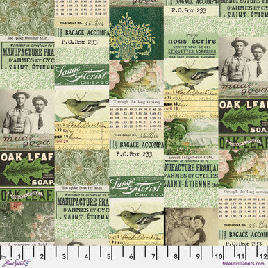 Tim Holtz Green Palette Collection - Green Collage