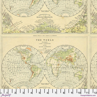 Tim Holtz Green Palette Collection - Green Map