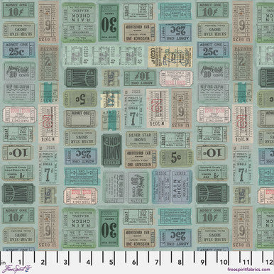 Tim Holtz Teal Palette Collection - Teal Tickets