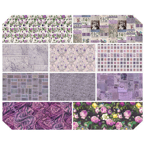 Tim Holtz Purple Palette - Fat Quarter Bundle