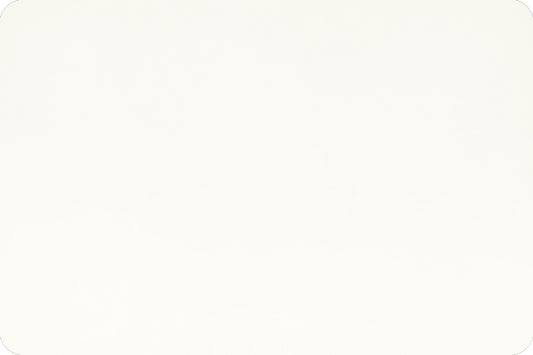 Shannon Cuddle Minky White- solid 90