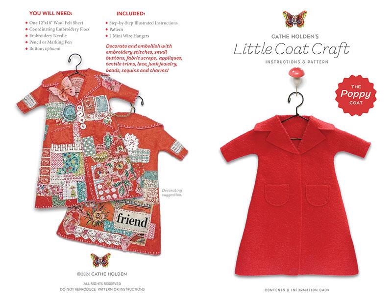 Little Coat Poppy w/hangers