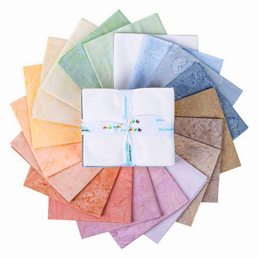 Batiks Hand-Dyes Fat Quarter Bundle - Cotton Candy by Riley Blake