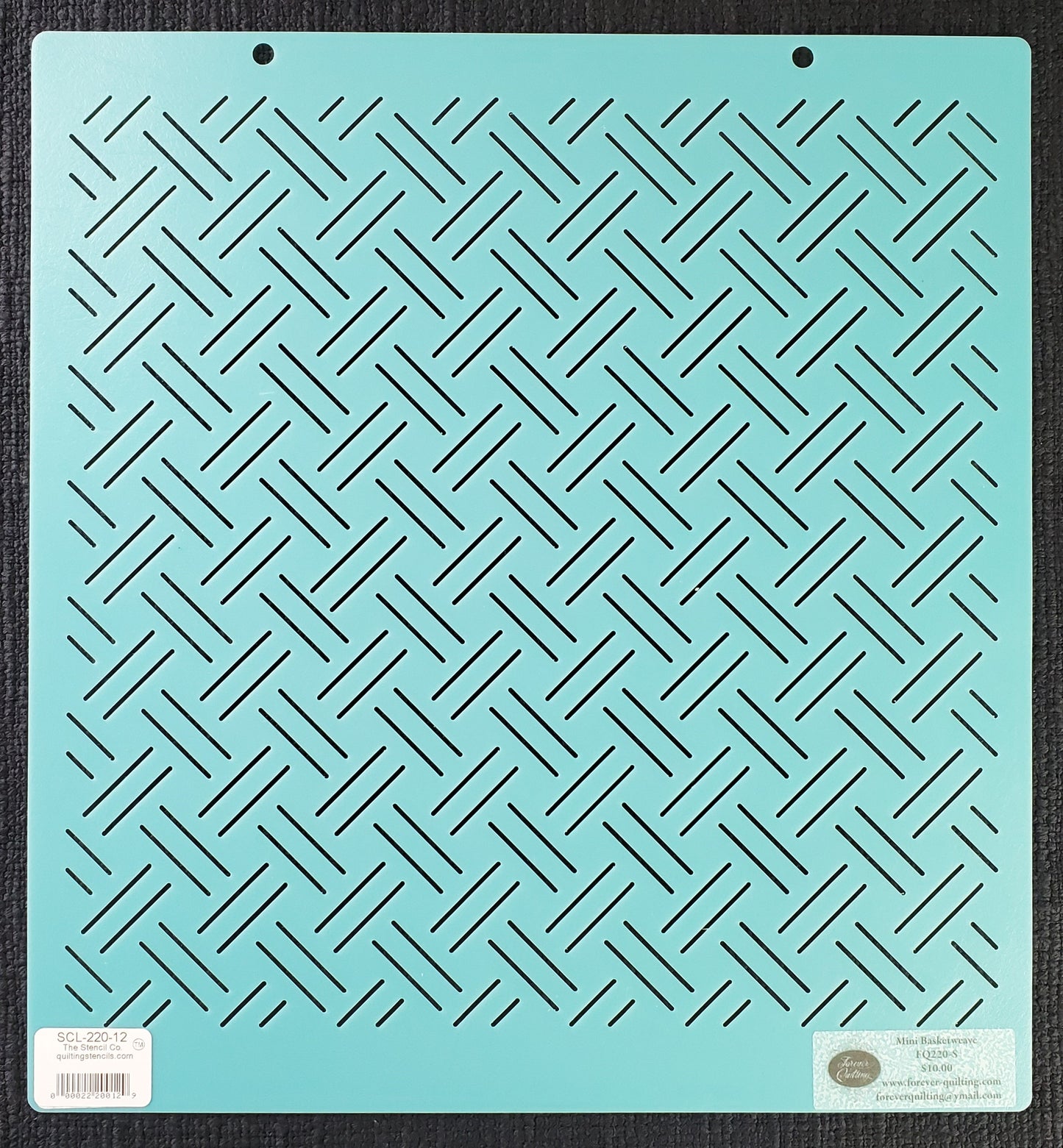 Mini Basketweave Stencil