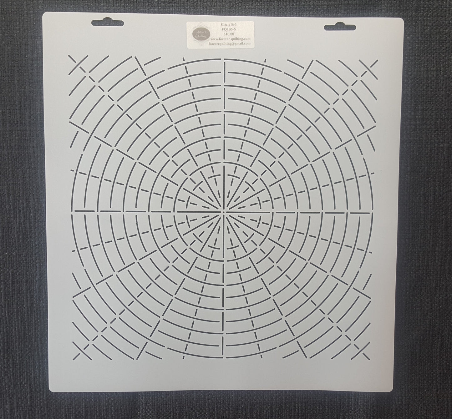 Circle & Rays Stencil (divided by 12 & 24)