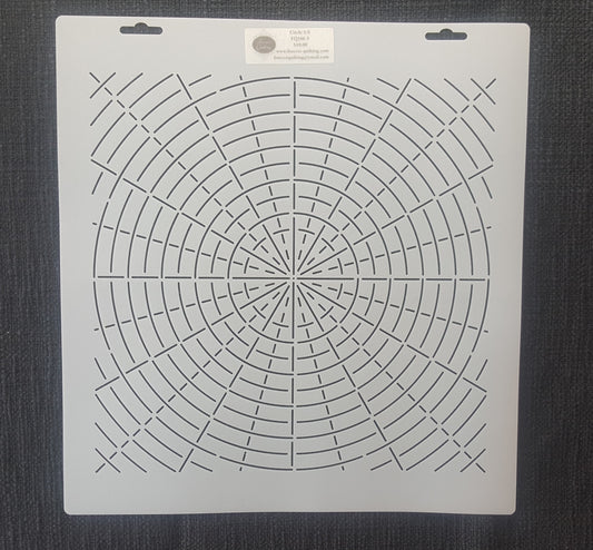 Circle & Rays Stencil (divided by 12 & 24)