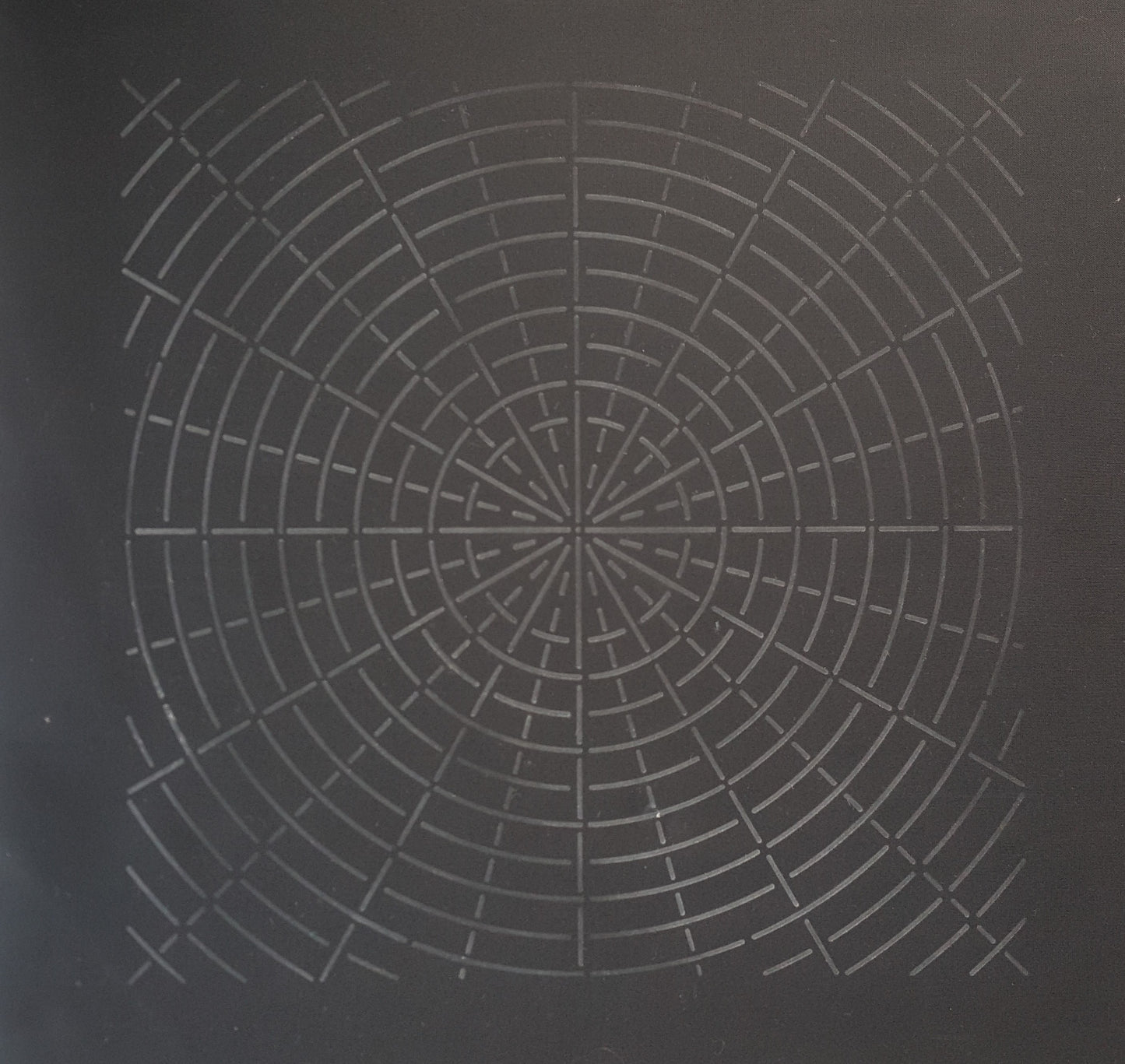 Circle & Rays Stencil (divided by 12 & 24)