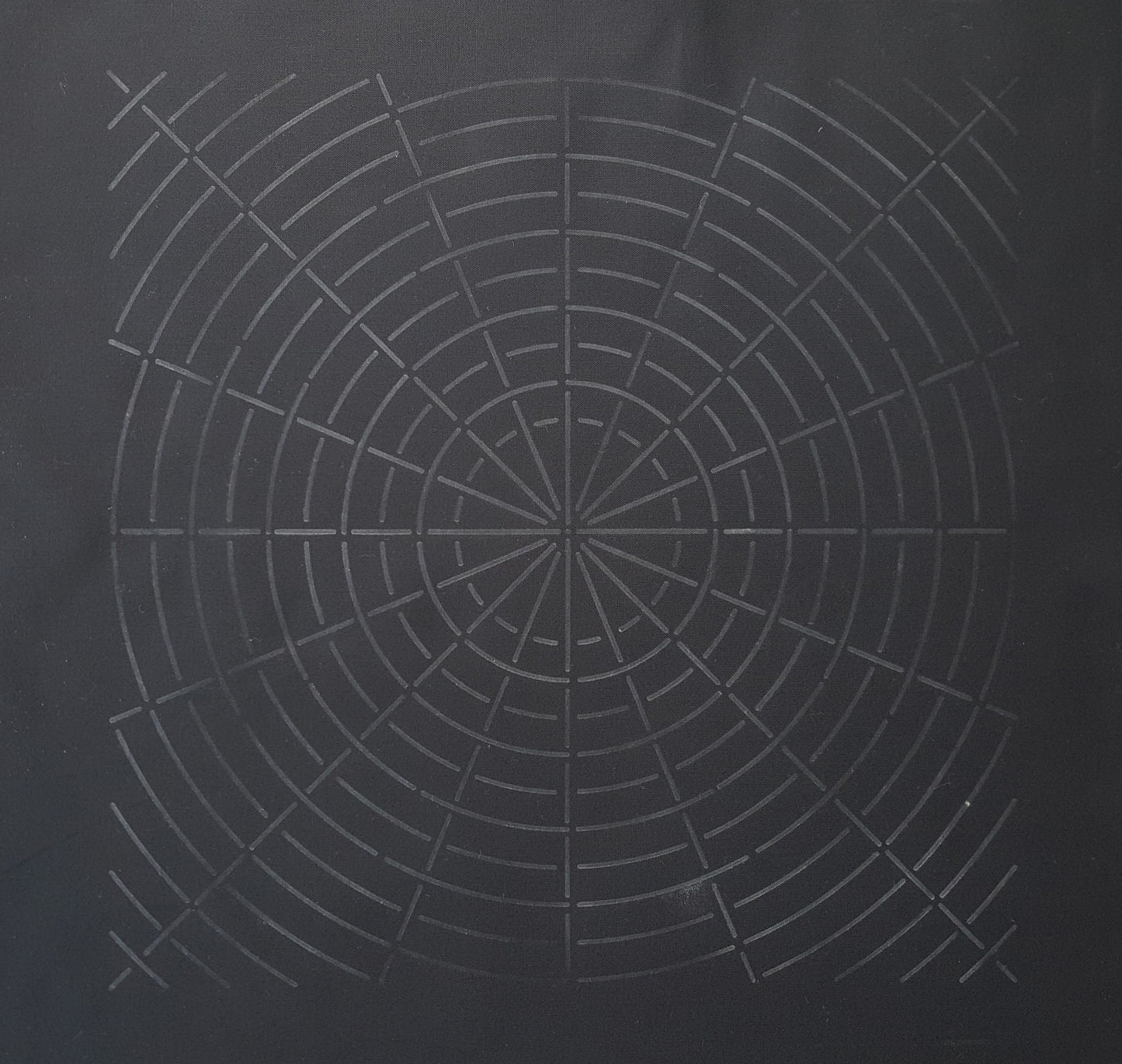 Circle & Rays Stencil (divided by 16)