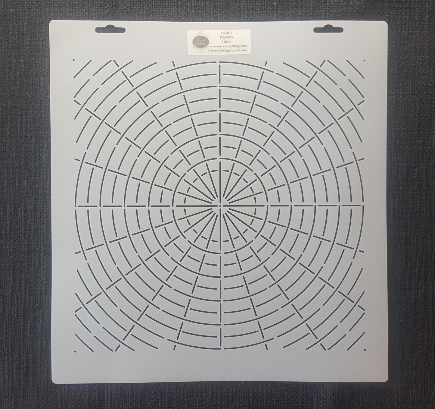 Circle & Rays Stencil (divided by 20)