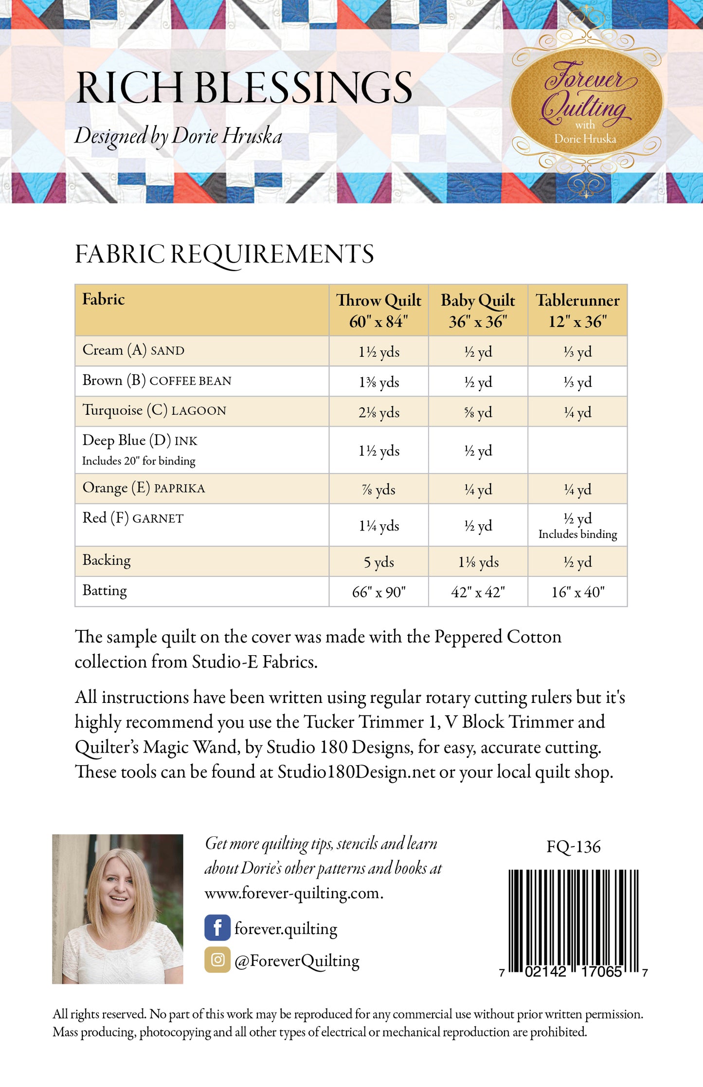Rich Blessings quilt pattern (pdf Download only)