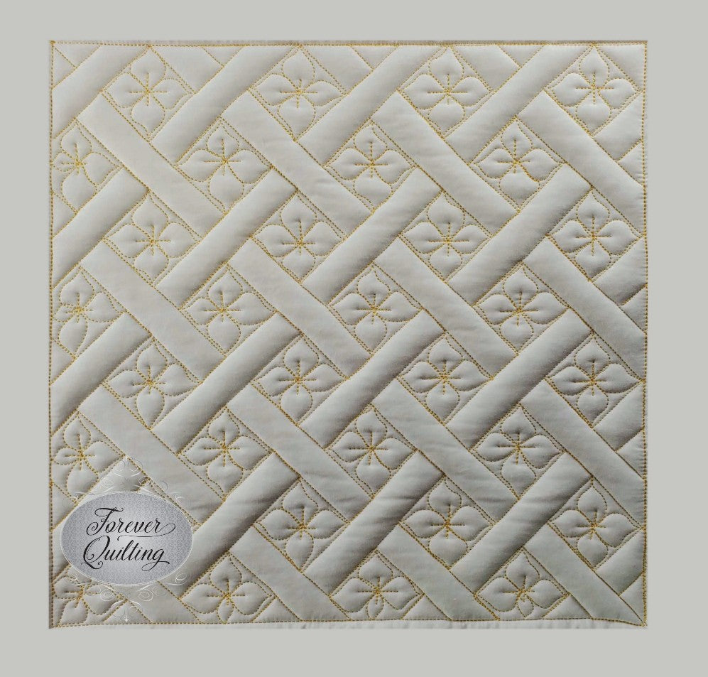 Basketweave stencil