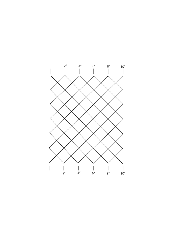 2" Square Grid Stencil