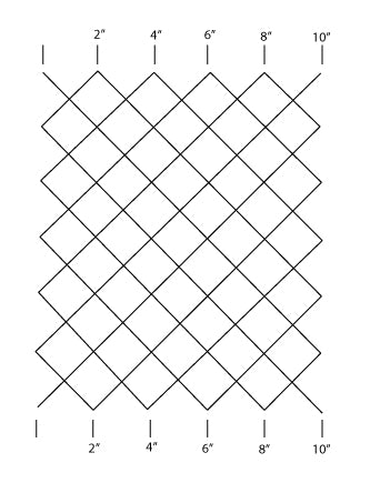 2" Square Grid Stencil