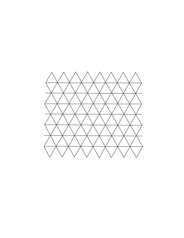 1" Triangle Grid Stencil