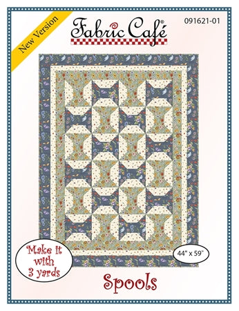 Spools 3 yd Quilt Pattern by Fabric Cafe
