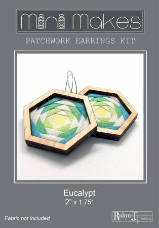 Mini-Makes Hexagon Earring Kit - Eucalypt